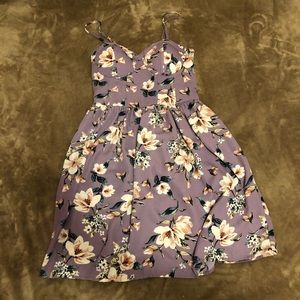 Floral Purple Xhilaration Sun Dress